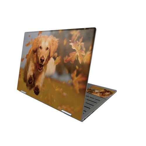 MightySkins Skin Compatible with HP Envy x360 13" (2022) - Puppy Fall | Protective, Durable, and Unique Vinyl Decal wrap Cover | Easy to Apply, Remove, and Change Styles | Made in The USA