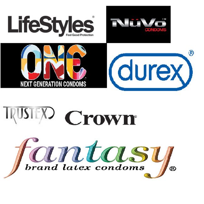 Lifestyles, Trustex, One, Crown, NuVo, Fantasy, & Durex -  BOXED - 50 Condoms