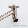 Brushed Nickel Shower Extender Arm, Height & Angle Adjustable with Unique Loc...