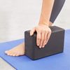 High Density Yoga Block & Yoga Resistance Strap Black