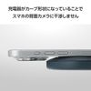 Elecom W-QA26NV Wireless Charger, Qi Certified, 12W, EPP Standard, Foreign Object Detection Function, Temperature Rising Protection, Navy
