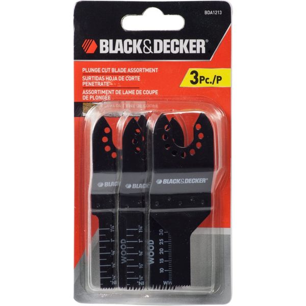 BlacK and Decker Wood Blade Assortment-3 PK