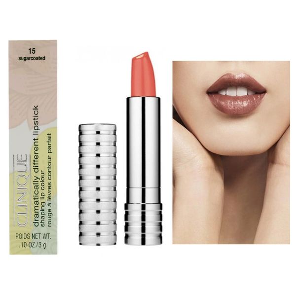 Clinique Dramatically Different Lipstick 15 SUGARCOATED Shade Full Size NIB