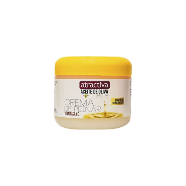 Atractiva Aceite de Oliva Plus crema de peinar - Olive Oil plus styling cream - 4 oz