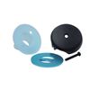 Big Single Hole Overflow Gasket Kit with Overflow Cover (Chrome)
