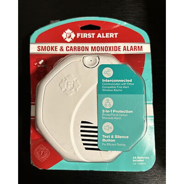 First Alert 2 In 1 Protection Smoke & Carbon Monoxide Alarm Interconnected NEW