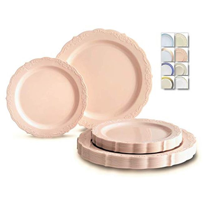 Disposable Plastic Wedding Dinner Plate for 25 Guests