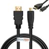 3M GOLD PLATED HIGH SPEED MICRO HDMI CABLE FOR CAMERA Sony Alpha 6000 (ILCE-6000).