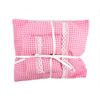 Dolls House Pink Gingham Double Bedding Set 1:12 Bedroom Accessory