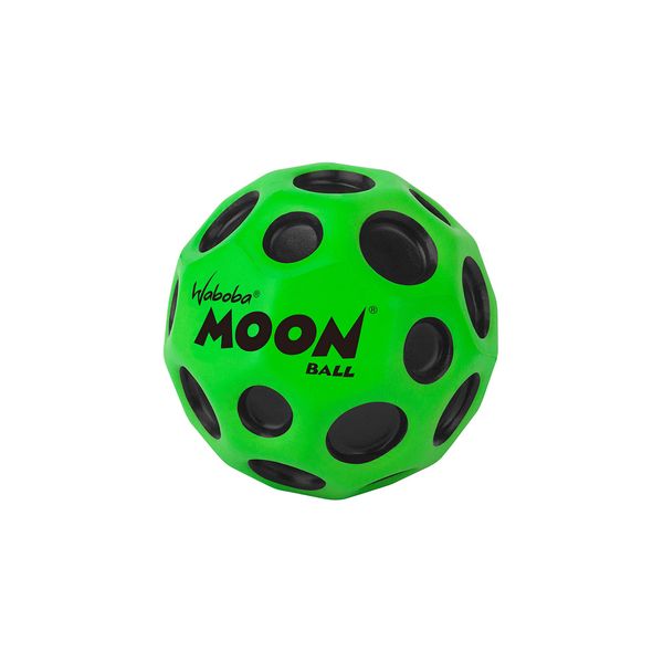 Waboba The Original Moon Ball - Hyper Bouncy Ball – Makes Pop Sound When Bounced - All Ages Extreme Bounce & Fun - Perfect for Active Play & Indoor or Outdoor Games - Green