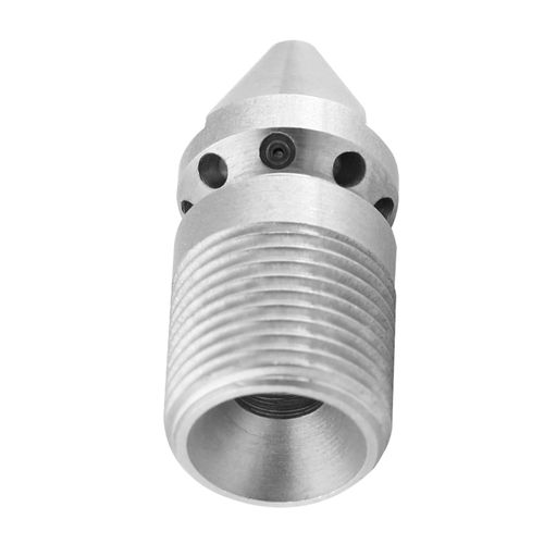 Hose Cleaning Nozzle, Stainless Steel SS304 Drain Hose Jet Nozzle, Male Thread 3/8BSP Pressure Sewer Cleaning Nozzle for Drain Cleaning