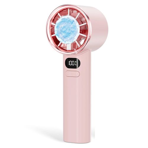 Vcycal Handheld Portable Fan with Ice Cooler, 120 Speed Adjustable with 15000RPM, 5500mAh USB Rechargeable Personal Fan with 20H Cooling Time, Fast Cool to 26°F, Gifts for Travel, Sport, Office
