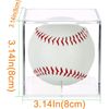4 Pack Baseball Display Case,Baseball Box ,UV Protected Acrylic Square Baseball Holder, - for Official Size Ball