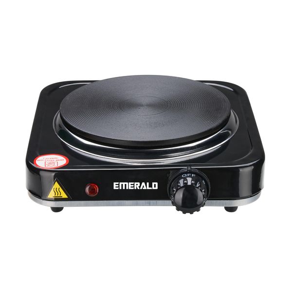 Emerald Electric Single Burner in Black with Coil Less Top