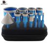 Diamond Drilling Bit Kit Hole Saw Set for Tile Granite Triangle Shank Hand Drill