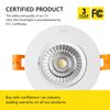 CXWV 3 Inch LED Recessed Downlight, 5W COB Ceiling Light with Driver, 3000K/4...