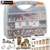 1200Pc Rivet Nuts M3-M12 Steel/Aluminum Rivnut Insert Nutsert Threaded Flat Head