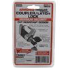 Trimax Hitch Coupler Lock Steam-Chrome Plated Trailer [Anti-Theft]