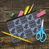 GRAPHICS & MORE Harry Potter Ravenclaw Pattern Pencil Pen Organizer Zipper Pouch Case