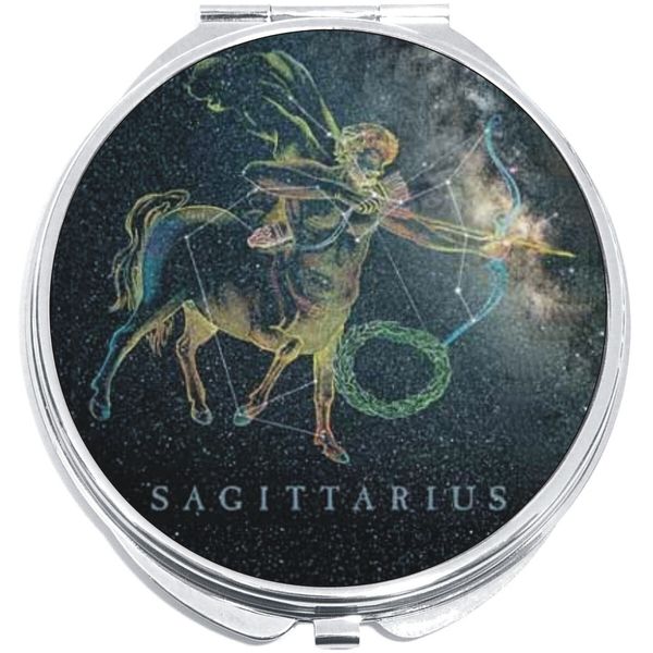 Sagittarius Zodiac Stars Compact with Mirrors - Perfect for your Pocket or Purse