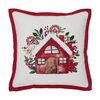 VHC Brands Candy Cane Cottage Pillow 12x12