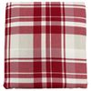 Cuddle Duds Flannel Sheet Set Red Plaid Twin Bed Sheets, Bedding