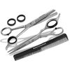 Set of 6" Hair Scissors + Thinning Scissors + Comb ICE-Tempered