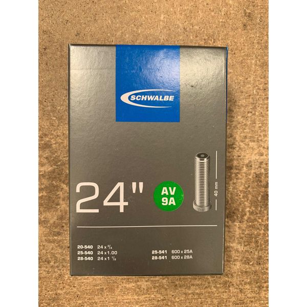 Schwalbe AV9A 24 x 1 inch Inner Tube with Schrader Valve