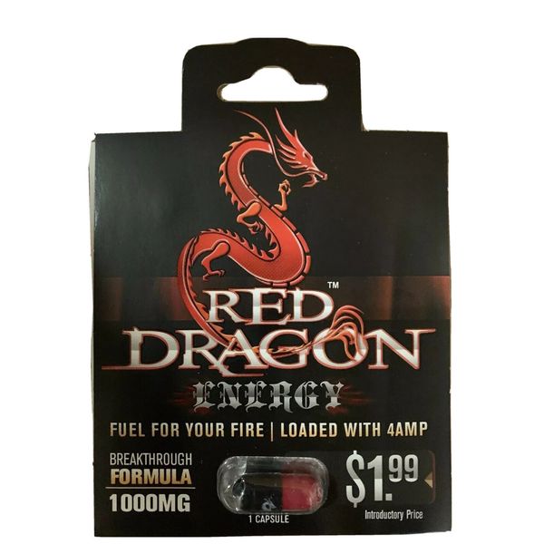 Red Dragon Energy Pills 6 Packs for Action Dated 5-18 Works Rapid Ultra Energy