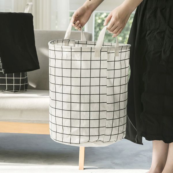 Waterproof Foldable Fabric Laundry Basket 1+1