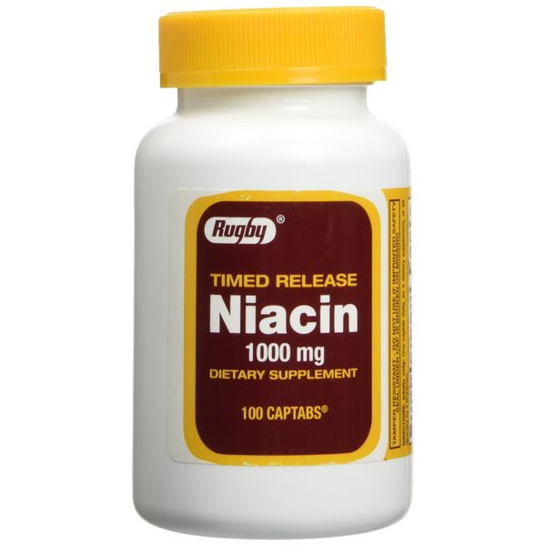 Watson Rugby Labs Niacin Time Release 1000mg 100ct