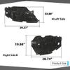 CHEDA Front Engine Splash Shield Under Covers Compatible with 2012 2013 2014 Toyota Camry 2PCS Left & Right Side (Black