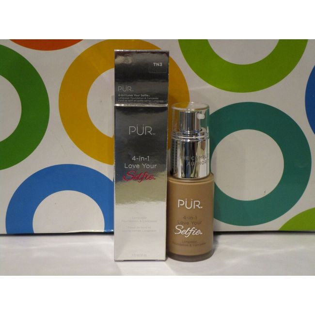 PUR MINERALS ~ 4 IN 1 LOVE YOUR SELFIE FOUNDATION & CONCEALER ~ # TN 3 ~ 1 OZ