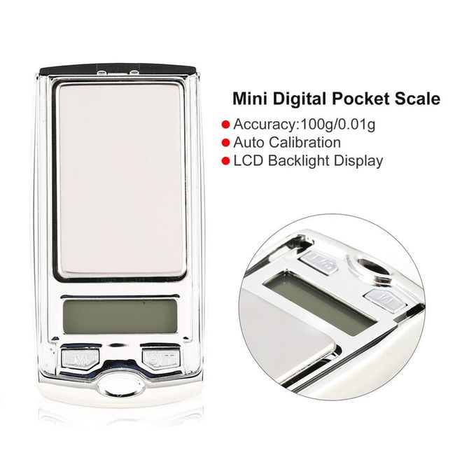 Mini LCD Electronic Digital Pocket Scale 100Gx0.01G Jewelry Gold Weighting  Gram Balance Weight Scales Small