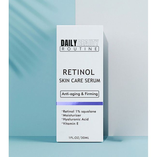 Retinol and Hyaluronic Acid Face Serum Face Brightening Firming 1fl Oz By DBR