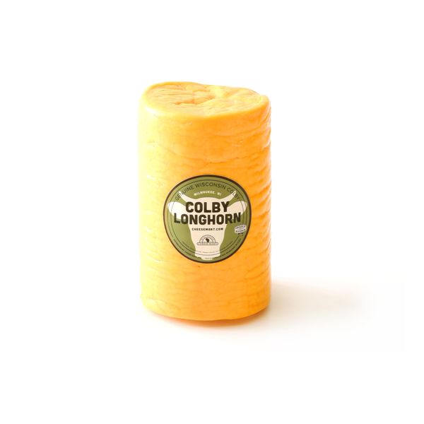 Traditional Colby Longhorn Cheese | 48 oz Half Loaf | Creamy, Mild & Smooth Authentic Wisconsin Colby Cheese