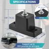 AMGSH 4 Pack Rubber Vibration Isolator Mounting Bracket for Air Conditioner Condenser Mounting Bracket for Outdoor Mini Split