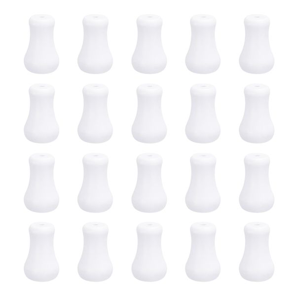 sourcing map 20Pcs Cord Knobs, 25.4mm Window Blind Tassels Plastic Pull Cord Tassel Drops Pull End Pendant for Window Blinds Shade Curtain, White
