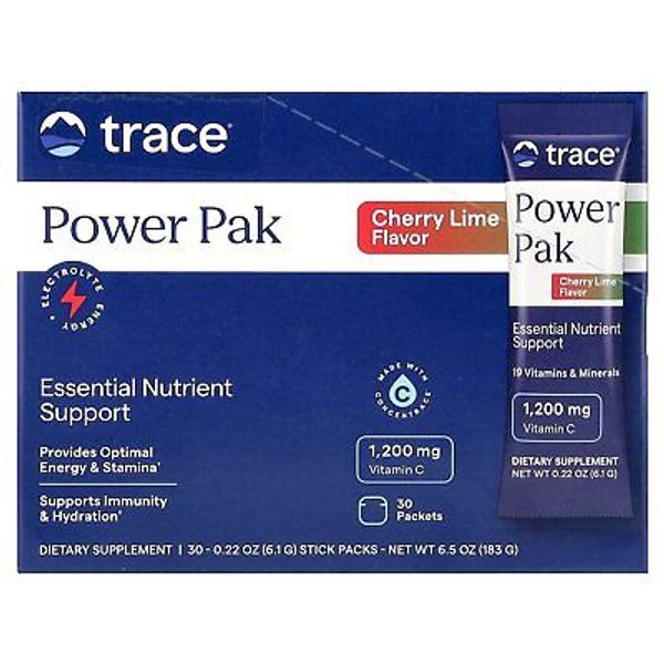 Power Pak, Cherry Lime, 30 Packets, 0.22 oz (6.1 g) Each