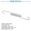 ACROPIX Motorcycle Kickstand Side Bracket Return Spring Compatible with TVS Star Silver Tone 1pcs