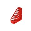 Deflecto Essential Range Maxi Magazine File Holder -Red Desk File Organiser