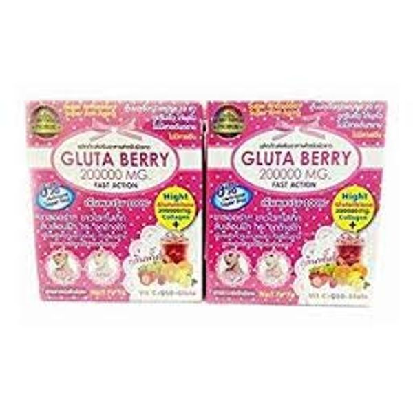 2Box Gluta Berry 200000 mg Drink PUNCH skin food Reduce freckles Whitening Skin Fast action 10pcs./Box. …