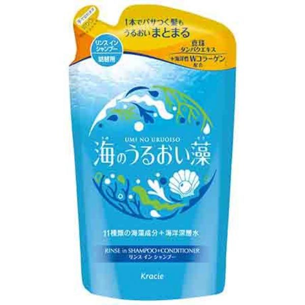 Kracie Sea Moisture Algae Moisture Care Rinse-in SP Refill Refill Moisture Care Shampoo Hair Washing Nail Care Rinse-in Bath Mineral Rinse All-in-one Household Goods Refill Moisturizing Damage Care Refill Cleansing Agent Moisture Bathing Related