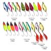 Trout Spoon Set, Artificial Bait Spinner Blinker Set, Fishing Bait 20 Pieces, Fishing Accessories for Pike, Zander, Perch, Trout, with Box (B)