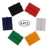 Hailege 6pcs SYB-170 Solderless Prototype Board 170 Connection Points Mini Breadboard YB-170 Solderless Prototype PCB Breadboard with Back Adhesive Raspberry Pi