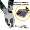 ENGINEER PZ-75 Multi-Function Combi Pliers with Integrated Cable Shears Jaws, Damaged Screw Extractor Jaws + Crimping Capability