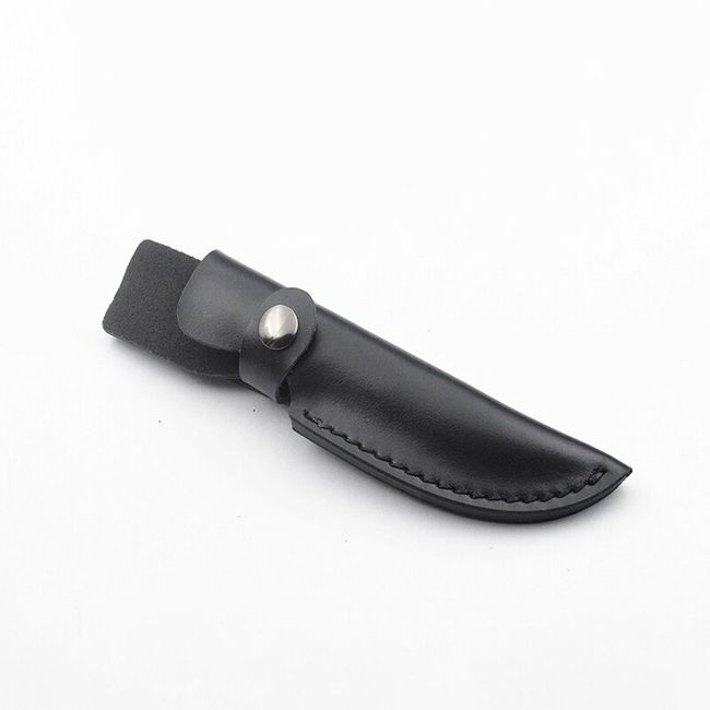 First Layer Leather Straight Knife Sheath Genuine Cowhide Leather