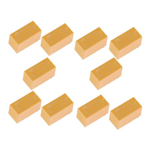 EC Buying 10PCS DC 12V Coil DPDT Power Relay - 8 Pin 1A 125VAC/2A 30VDC PCB General Purpose HK19F-DC 5V-SHG Signal
