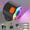 LED Wall Mounted Light,Bedside Lamps with Bluetooth Speaker 3000mAh Rechargeable