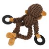 Puppy Monkey Squeaky Teething Toy - Small Dog, Cat Cuddly Calming Interactive Training Toy